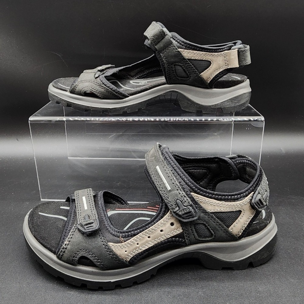 ECCO 41 Black Offroad Receptor Hiking Sandals Gorpcore Outdoor Walking Comfort